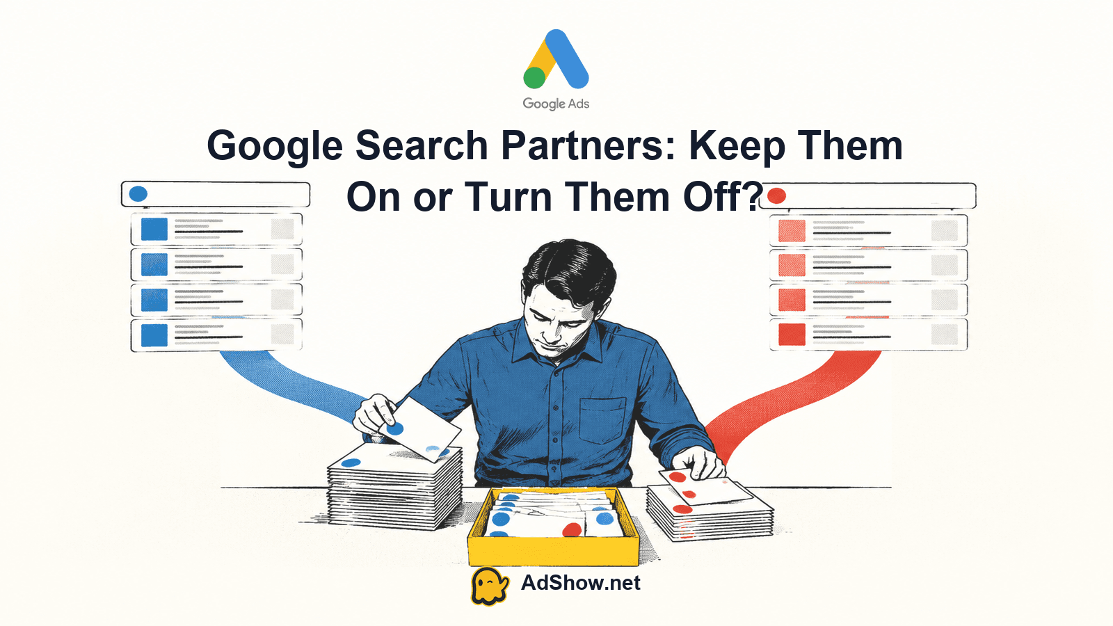 Google Search and partner traffic compared by qualified leads rather than click price