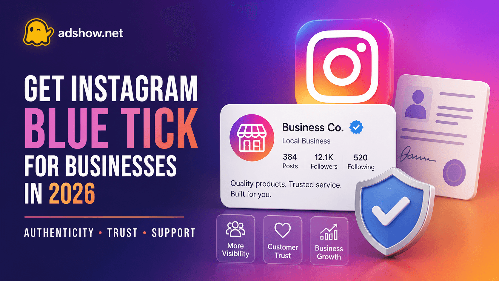 Instagram Blue Tick for Businesses in 2026