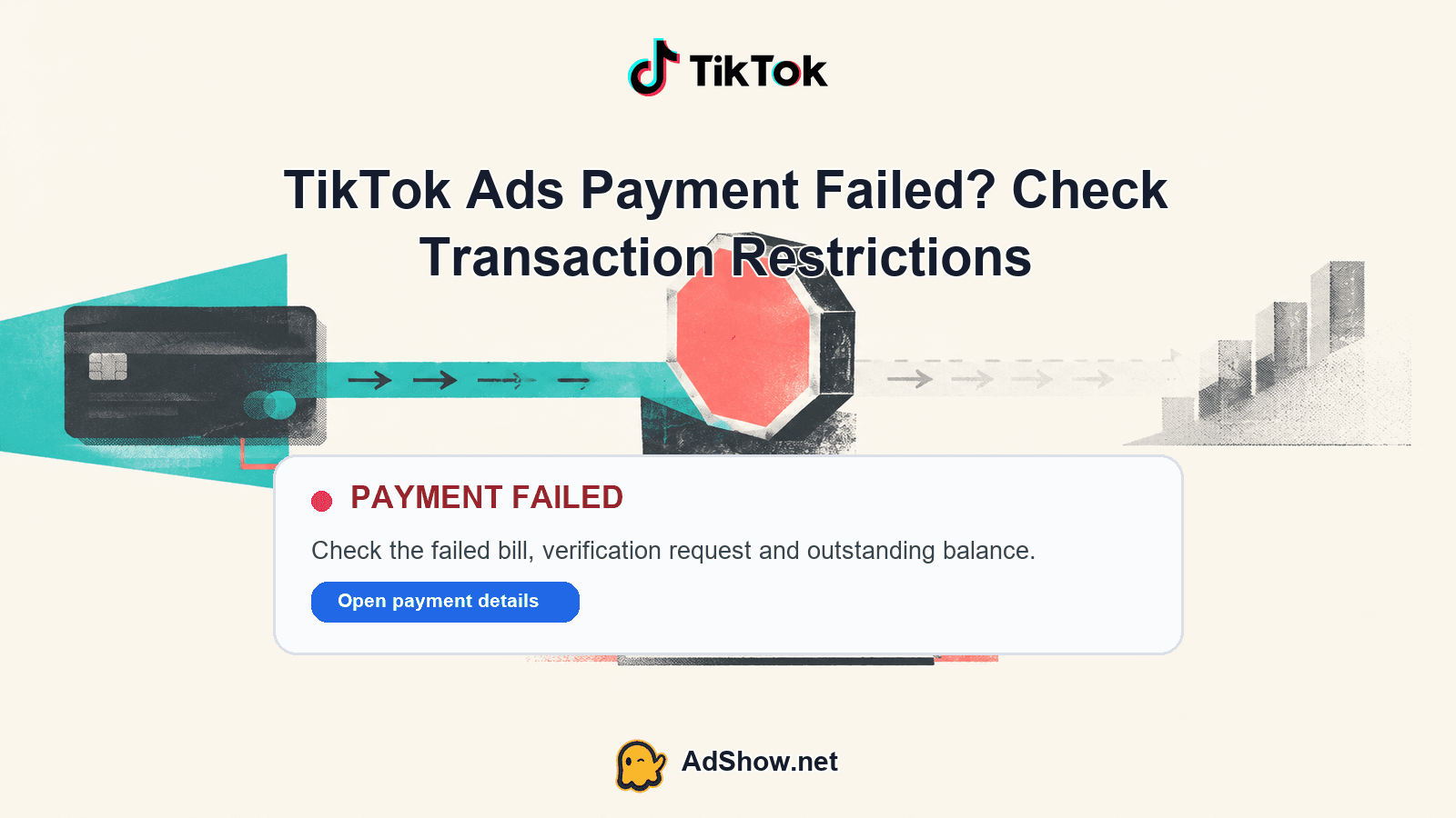 tiktok ads payment failed diagnostic cover